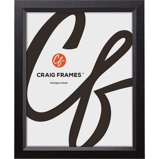 Craig Frames Economy Ebony Hardwood Picture Frame